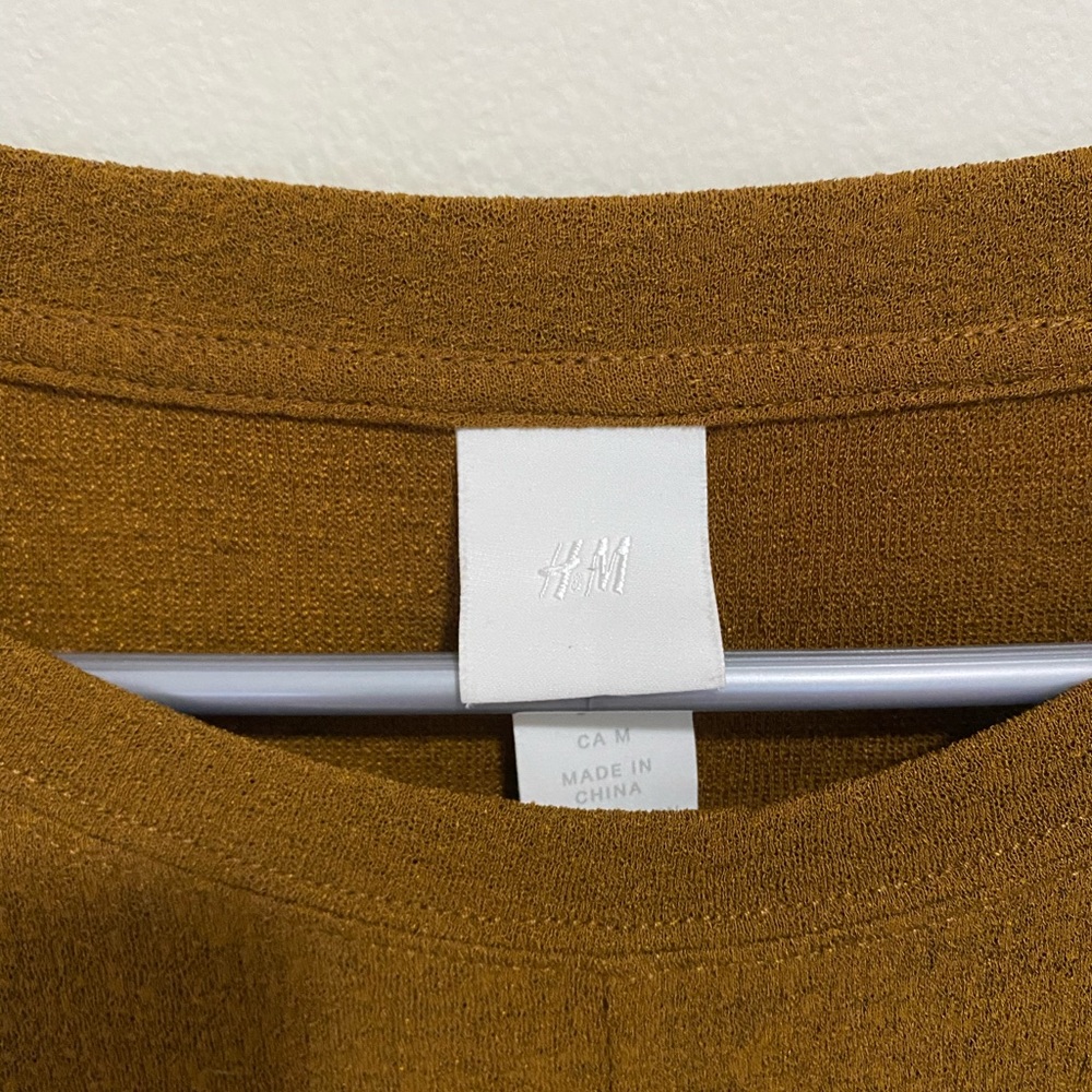 H&M Mustard Brown Blouse - Picture 4 of 5